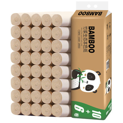 Panda 16 Rolls Of Toilet Paper Bamboo Pulp